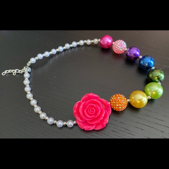Little girls rainbow necklace - Picture 3 of 4